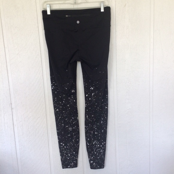 LULULEMON WUNDER UNDER LIMITED EDITION SPECKLE SHINE LEGGINGS SIZE 8 - Picture 9 of 15